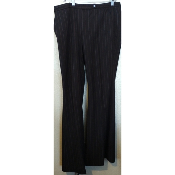 "The Limited" Drew Fit Flare Leg Pinstripe Trouser - Picture 4 of 12
